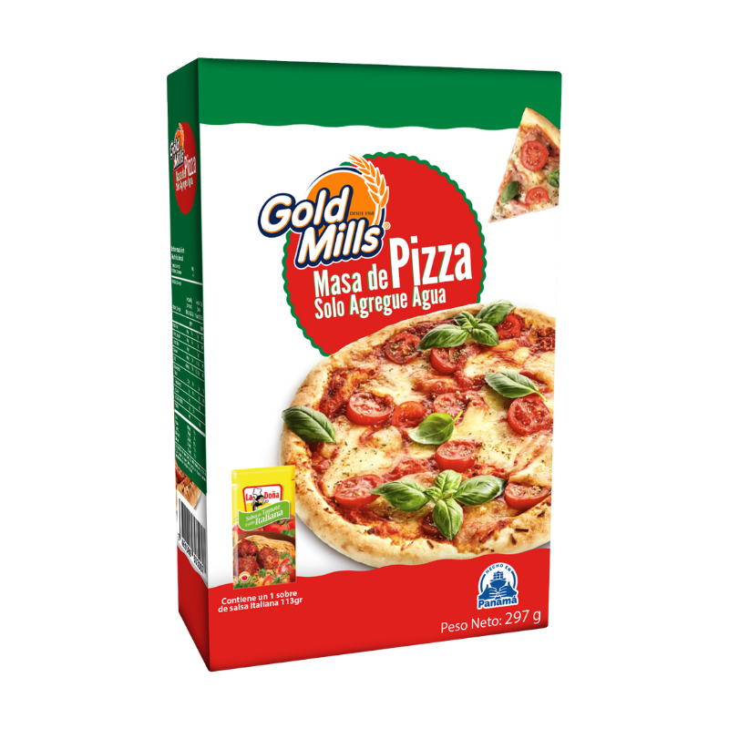 Masa de pizza solo agregue agua 297g